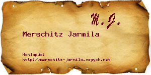 Merschitz Jarmila névjegykártya